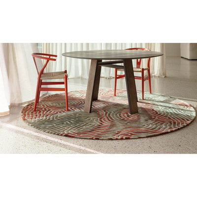 Parallel Round Rug by Limited Edition
