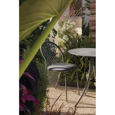 Petale Outdoor Hand-Woven Diamond Pattern Dining Chair by Expormim - Additional Image 3