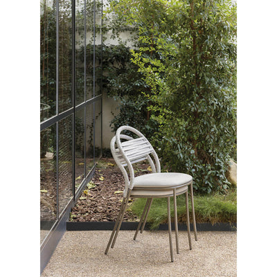 Petale Outdoor Hand-Woven Stripe PatternDining Chair by Expormim - Additional Image 2