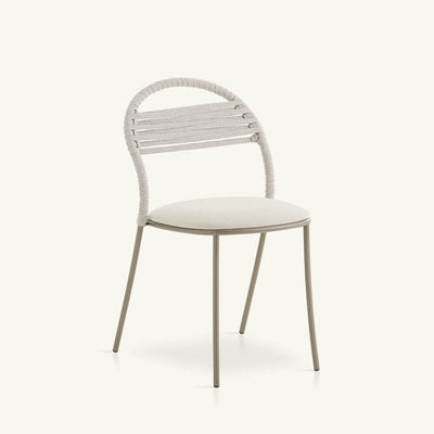 Petale Outdoor Hand-Woven Stripe PatternDining Chair by Expormim