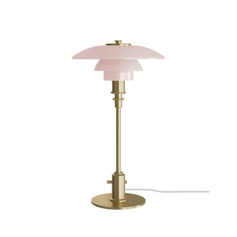 PH 2/1 Pale Rose Brass Table Lamp by Louis Polsen - Additional Image - 2