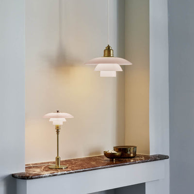 PH 2/1 Pale Rose Brass Table Lamp by Louis Polsen - Additional Image - 4