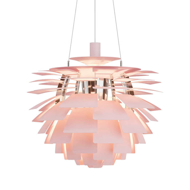 PH Artichoke Pale Rose Pendant by Louis Polsen