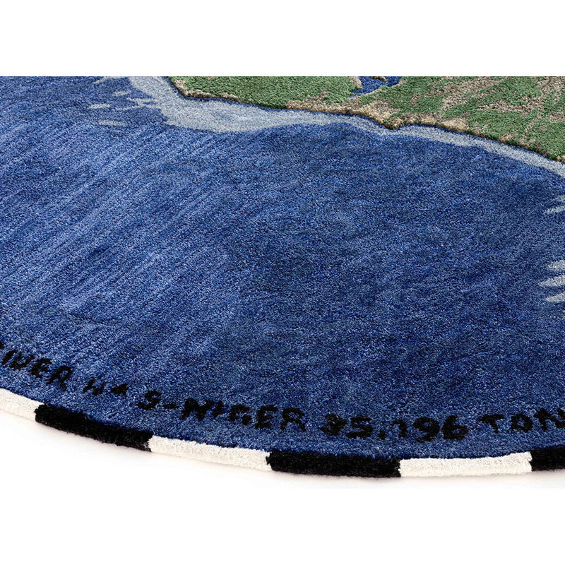 Plastic Rivers Round Hand Tufted Rug by GAN - Additional Image - 2