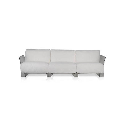 Pop Outdoor 3-Seater Sofa with Cushions by Kartell