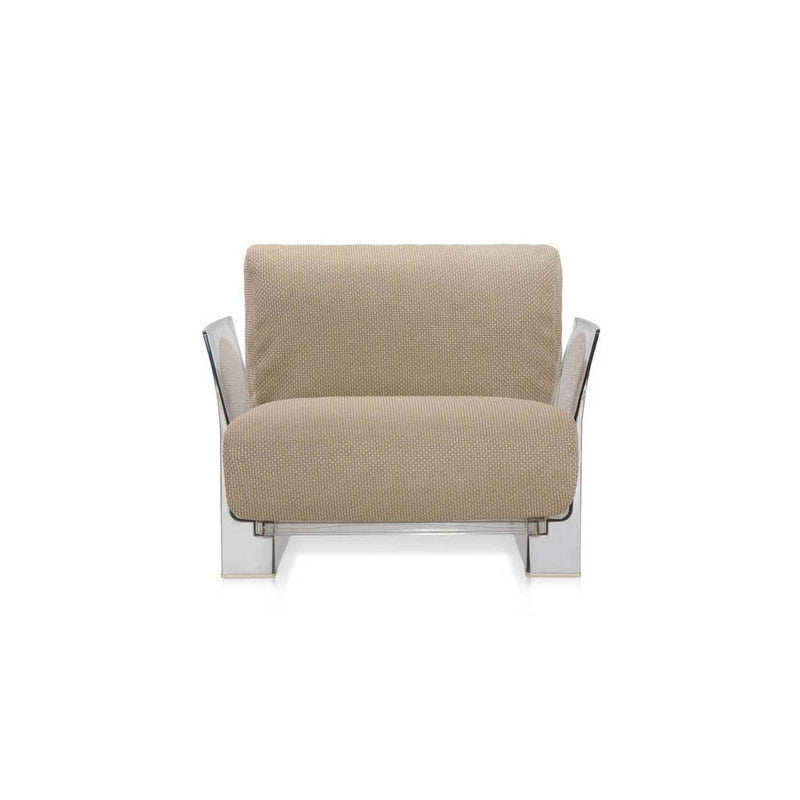 Pop Outdoor Armchair with Ikon Fabric Cushion by Kartell - Additional Image 1