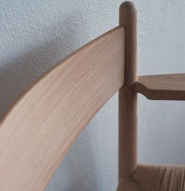 CH37 Chair with Natural Cord Seat by Carl Hansen & Son