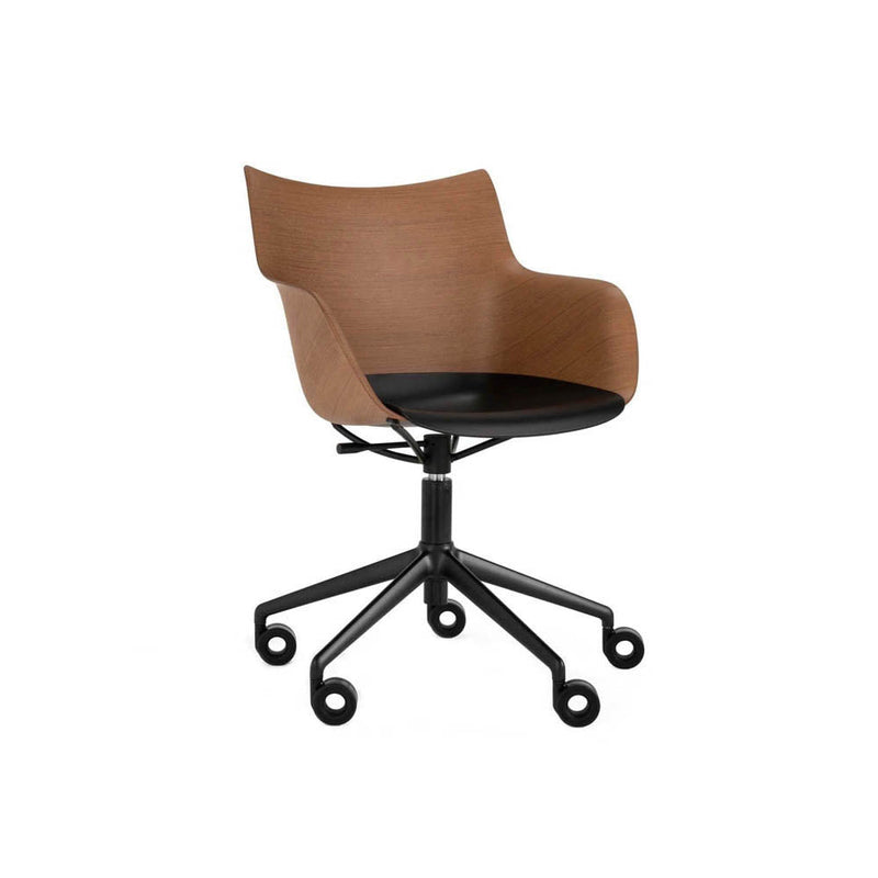 Q/Wood Adjustable Height Desk Chair with Wheels by Kartell - Additional Image 13