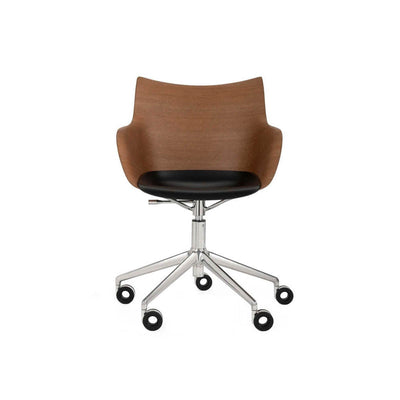 Q/Wood Adjustable Height Desk Chair with Wheels by Kartell - Additional Image 2