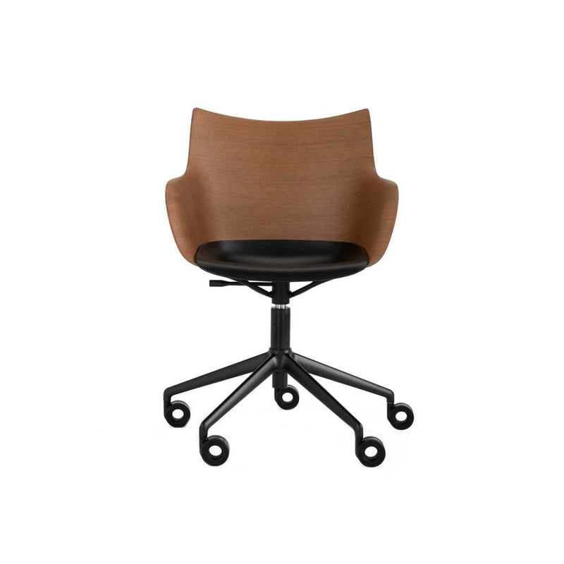 Q/Wood Adjustable Height Desk Chair with Wheels by Kartell - Additional Image 3