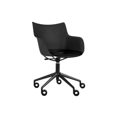 Q/Wood Adjustable Height Desk Chair with Wheels by Kartell - Additional Image 7