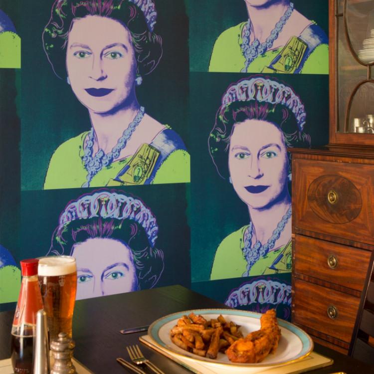Queen Elizabeth Wallpaper by Flavor Paper