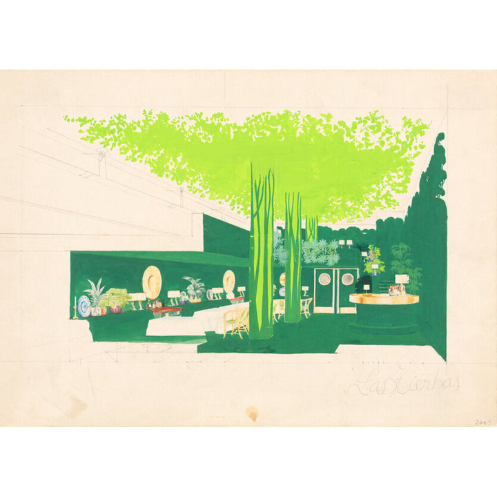 Restaurante Il Giardinetto I, Barcelona Painting by Santa & Cole