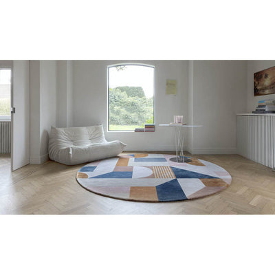 Retro Round Rug by Limited Edition