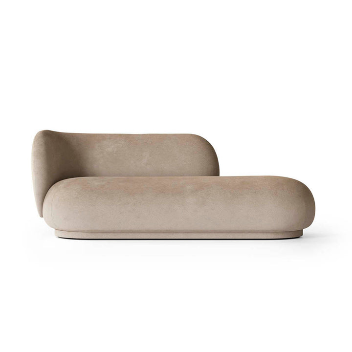 Rico Divan L - Faded Velvet - Sand by Ferm Living