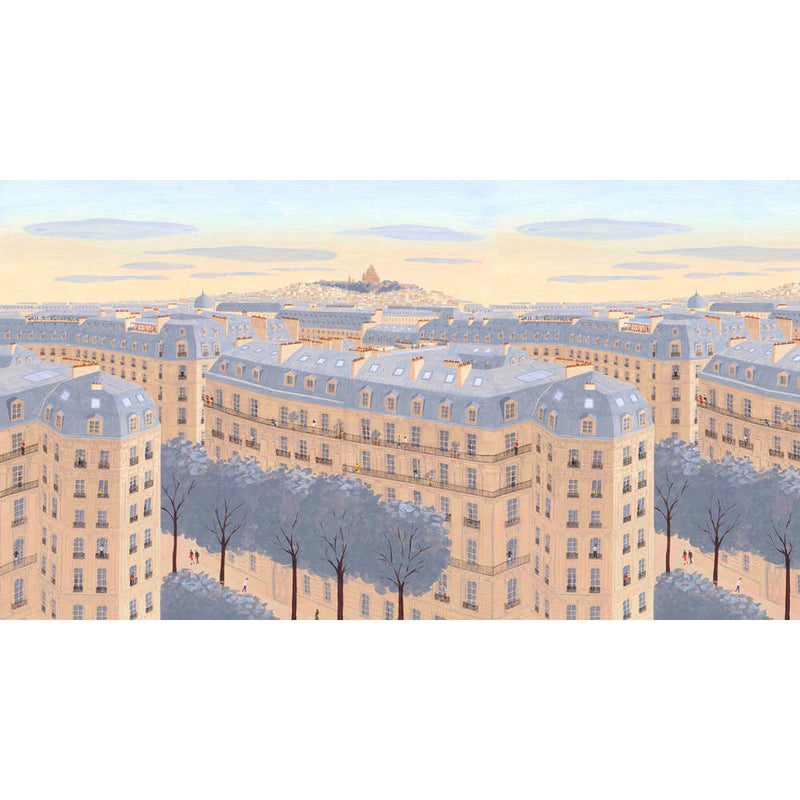 Roofs of Paris Bespoke Wallpaper by Isidore Leroy - Additional Image - 7