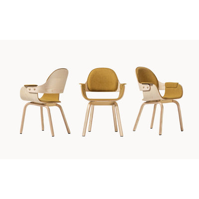 Showtime Nude Chair - Wooden Legs by Barcelona Design