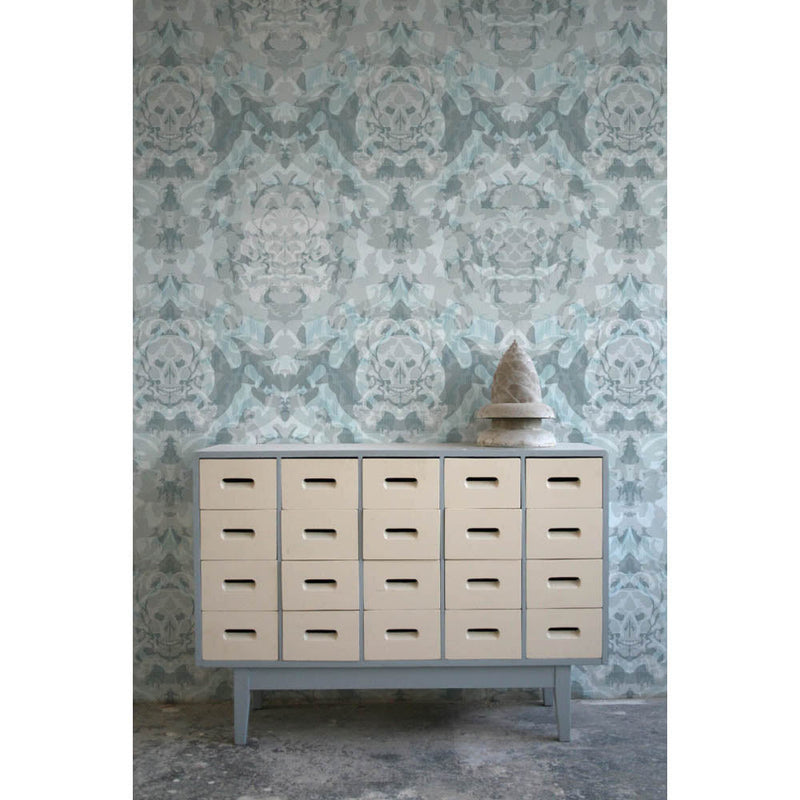 Skull Damask Superwide Wallpaper by Timorous Beasties - Additional Image 10