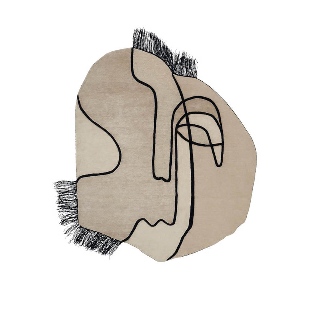 Slanted Self Handmade Rug by Linie Design