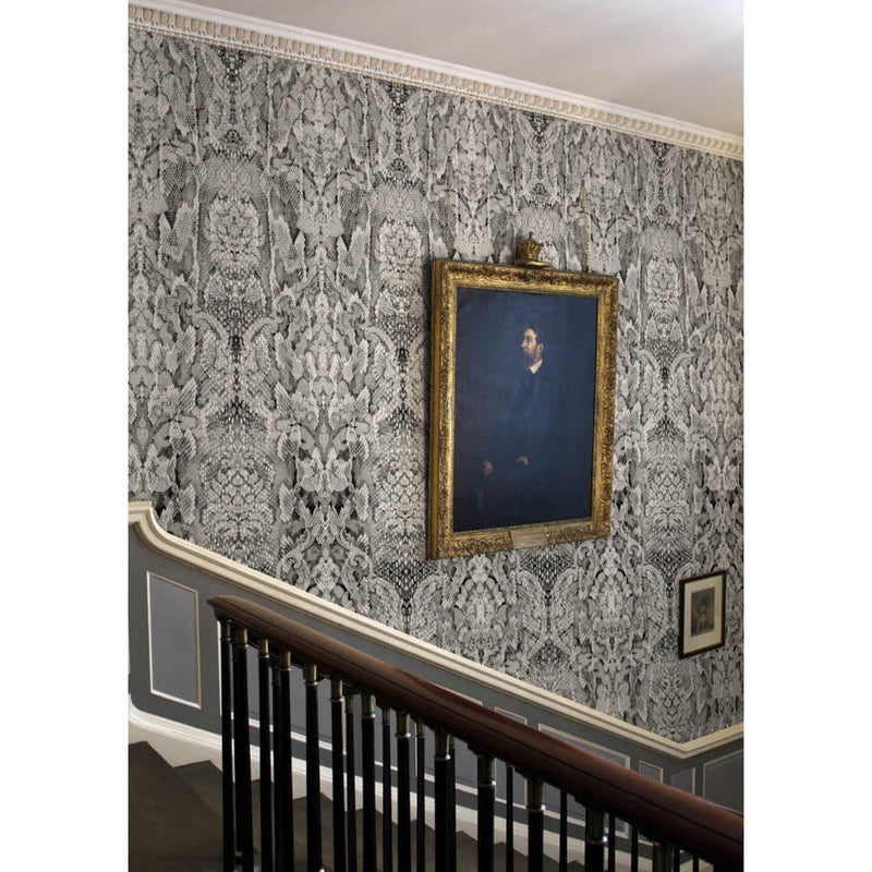 Snakeskin Damask Superwide Wallpaper Panel by Timorous Beasties - Additional Image 3