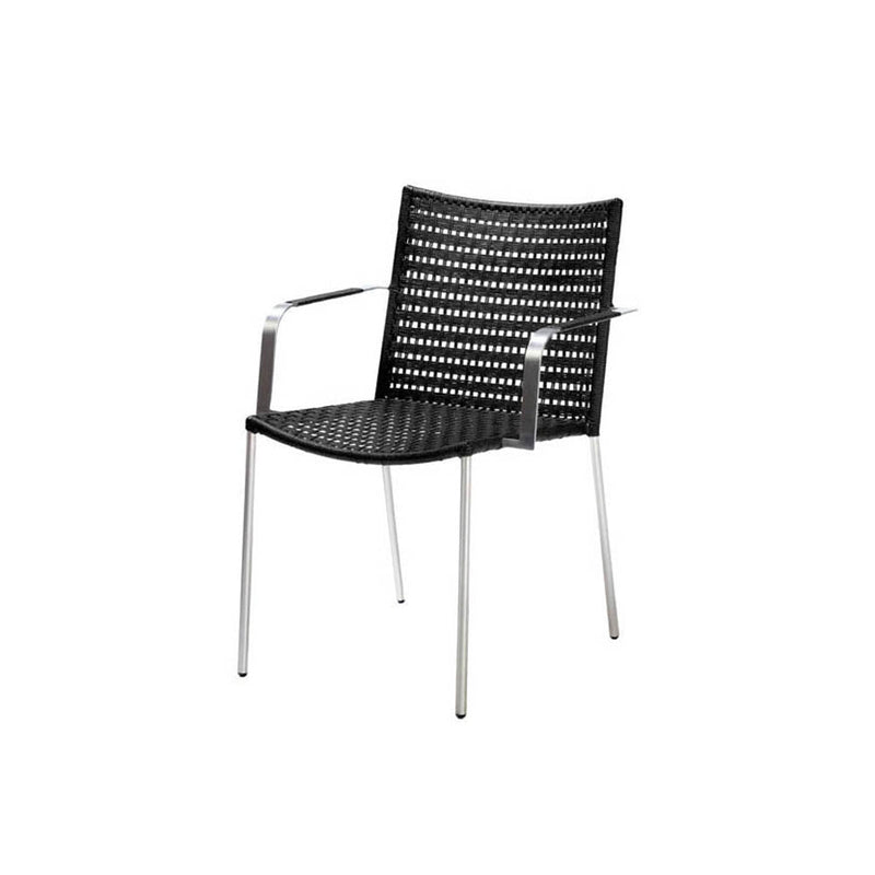 Straw Dining Chair with Armrest by Cane-line