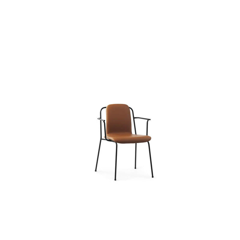Studio Armchair Full Upholstery Black Steel Leg by Normann Copenhagen - Additional Image 1