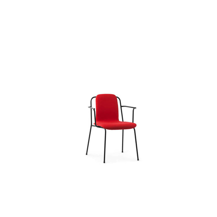 Studio Armchair Full Upholstery Black Steel Leg by Normann Copenhagen