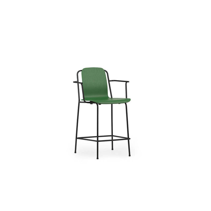 Studio Bar Armchair Black Steel Leg by Normann Copenhagen - Additional Image 1