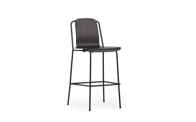 Studio 29" Seat Height Black Steel/black Bar Chair