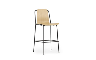 Studio 29" Seat Height Black Steel/black Bar Chair by Normann Copenhagen