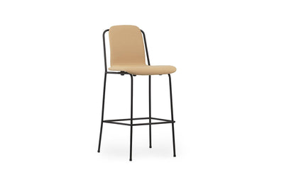 Studio 29" Seat Height Full Upholstery Black Steel/ Synergy Bar Chair