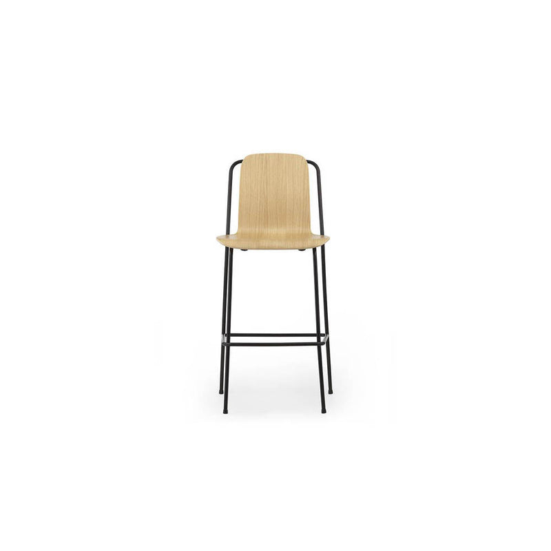 Studio Bar Chair Black Steel Leg by Normann Copenhagen - Additional Image 11