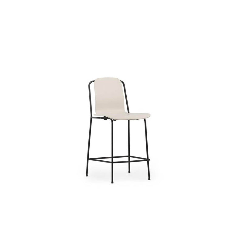 Studio Bar Chair Black Steel Leg by Normann Copenhagen - Additional Image 1