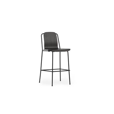 Studio Bar Chair Black Steel Leg by Normann Copenhagen - Additional Image 4