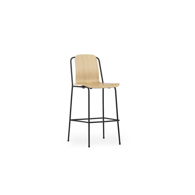 Studio Bar Chair Black Steel Leg by Normann Copenhagen - Additional Image 5
