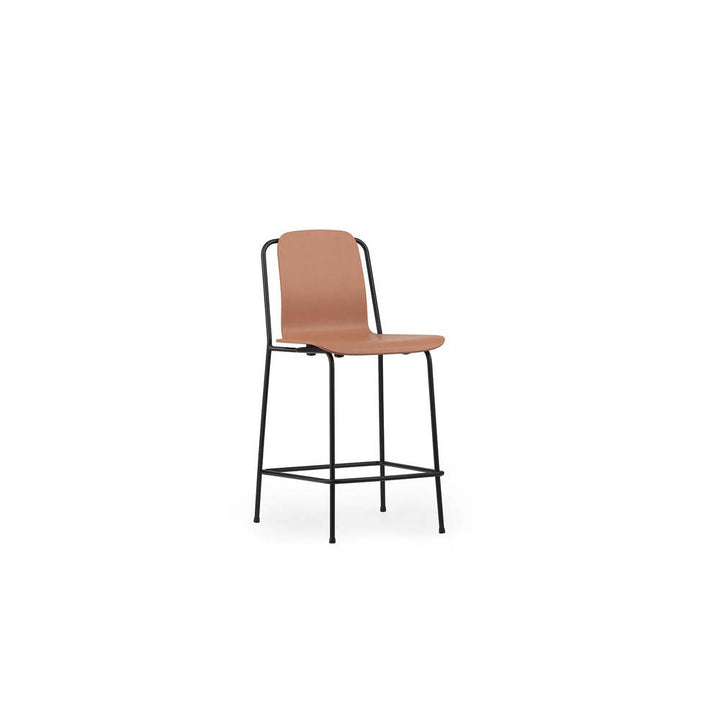 Studio Bar Chair Black Steel Leg by Normann Copenhagen