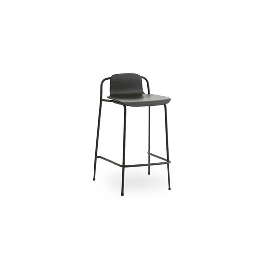 Studio Barstool Black Steel Leg by Normann Copenhagen