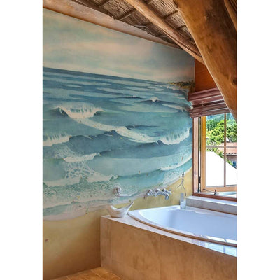 Surf Longboard Bespoke Wallpaper by Isidore Leroy