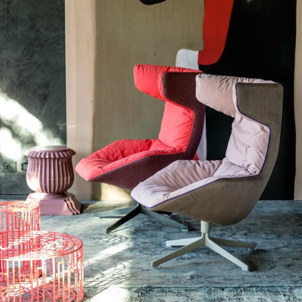 Take a Soft Line for a Walk Lounge Chair by Moroso