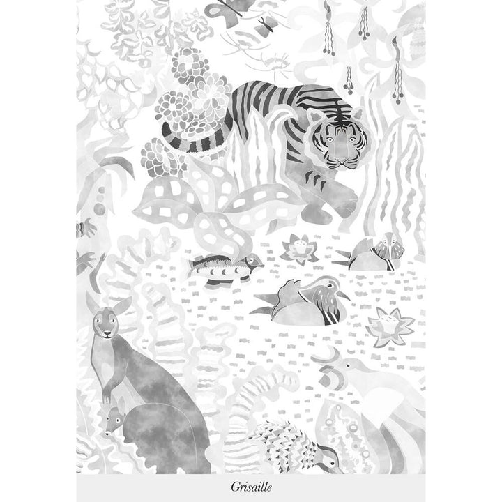 The 5 Continents Wallpaper by Isidore Leroy