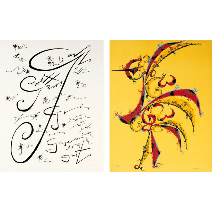 The lyricism of the Alphabet. Letra G Painting by Santa & Cole