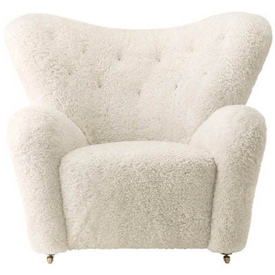 The Tired Man Lounge Chair, Sheepskin by Audo Copenhagen - Additional Image - 4