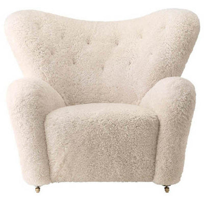 The Tired Man Lounge Chair, Sheepskin by Audo Copenhagen - Additional Image - 7