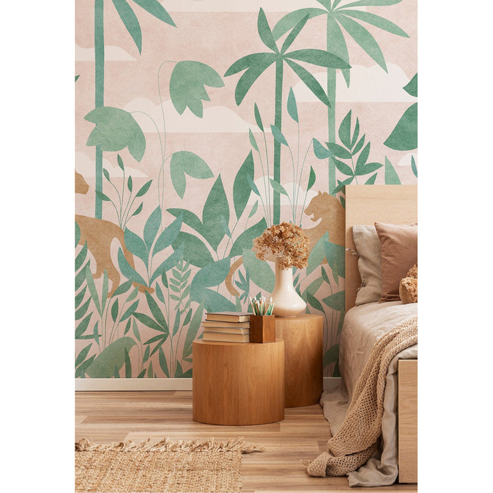 Tiger Paradise Day Wallpaper by Isidore Leroy