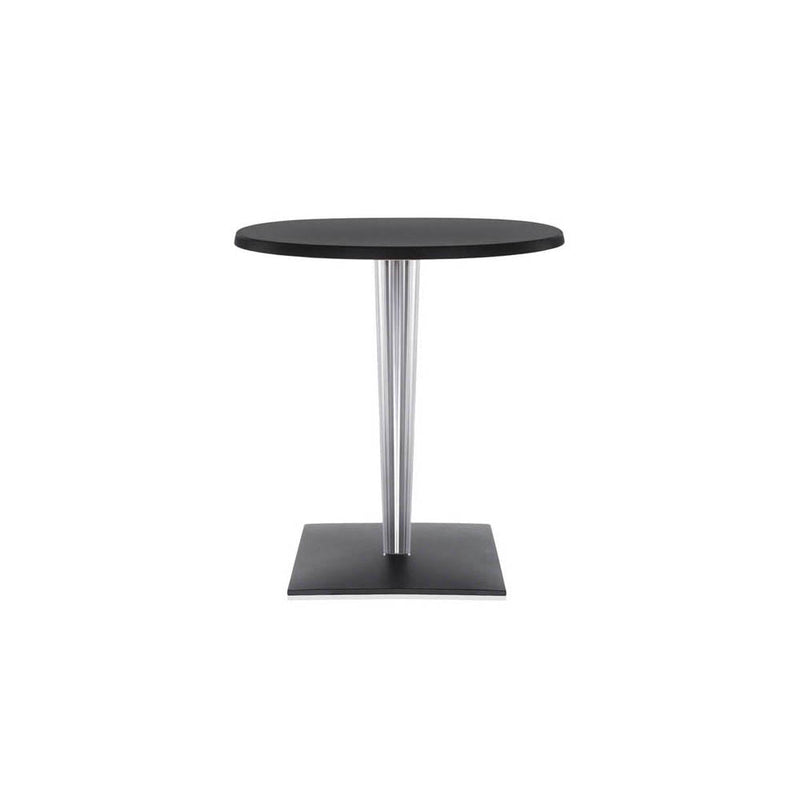 Toptop for Dr.Yes Round Cafe Table with Pleated Square Leg and Square Base by Kartell - Additional Image 1