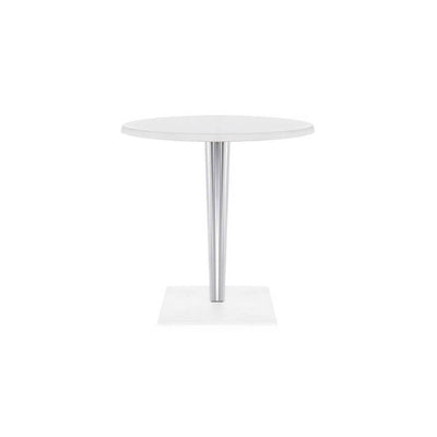 Toptop for Dr.Yes Round Cafe Table with Pleated Square Leg and Square Base by Kartell - Additional Image 2