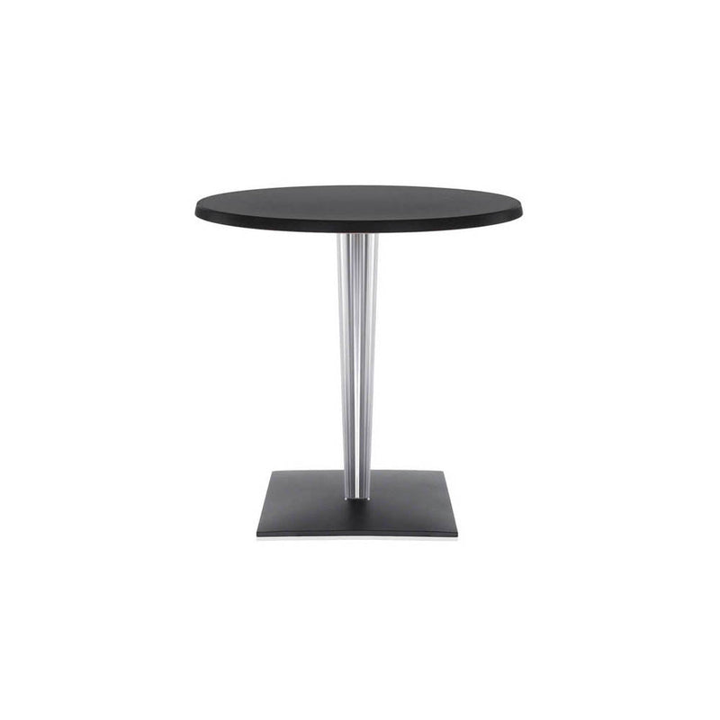 Toptop for Dr.Yes Round Cafe Table with Pleated Square Leg and Square Base by Kartell - Additional Image 3