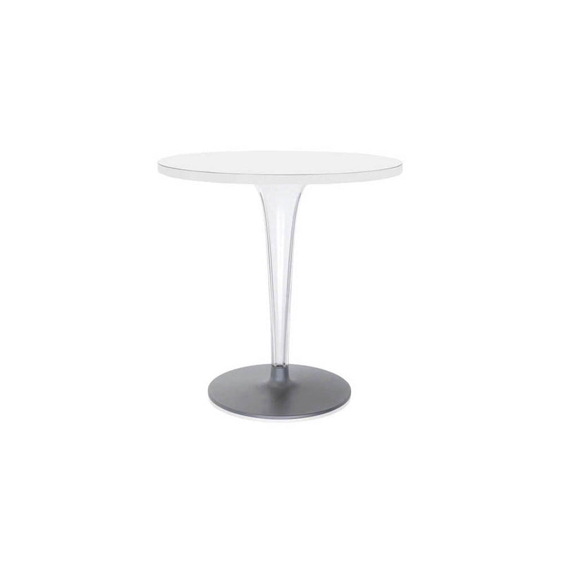 Toptop Round Cafe Table with Rounded Pleated Leg and Rounded Base by Kartell - Additional Image 4