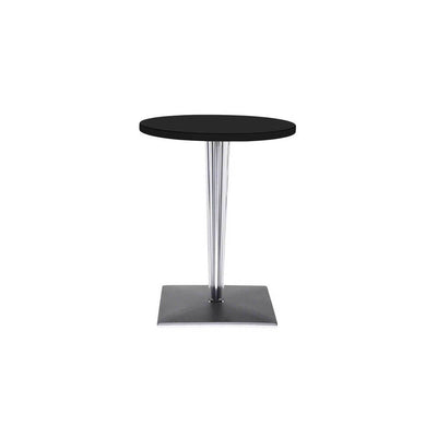 Toptop Round Cafe Table with Square Pleated Leg and Square Base by Kartell - Additional Image 4