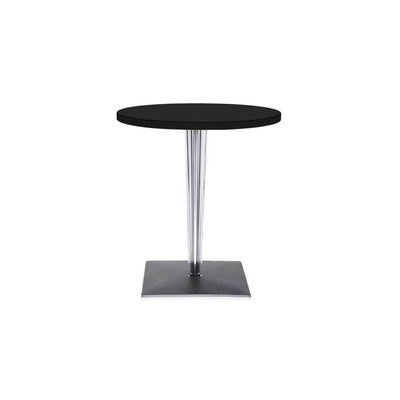 Toptop Round Cafe Table with Square Pleated Leg and Square Base by Kartell - Additional Image 6